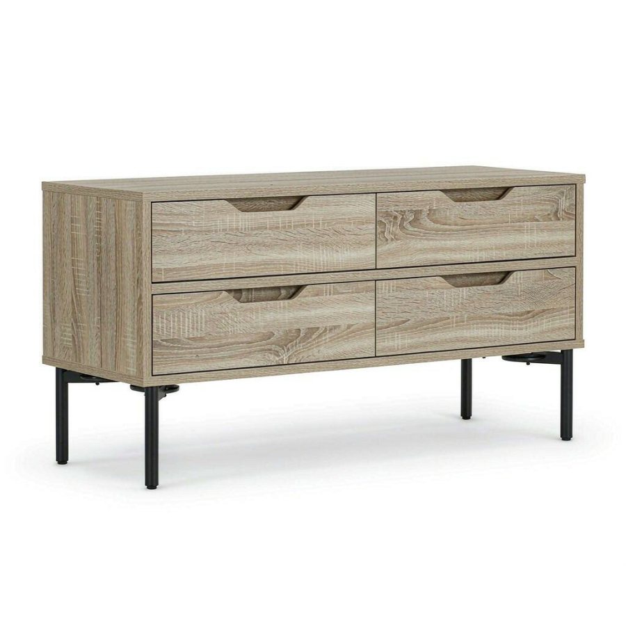 Modern Wooden TV Stand with Storage